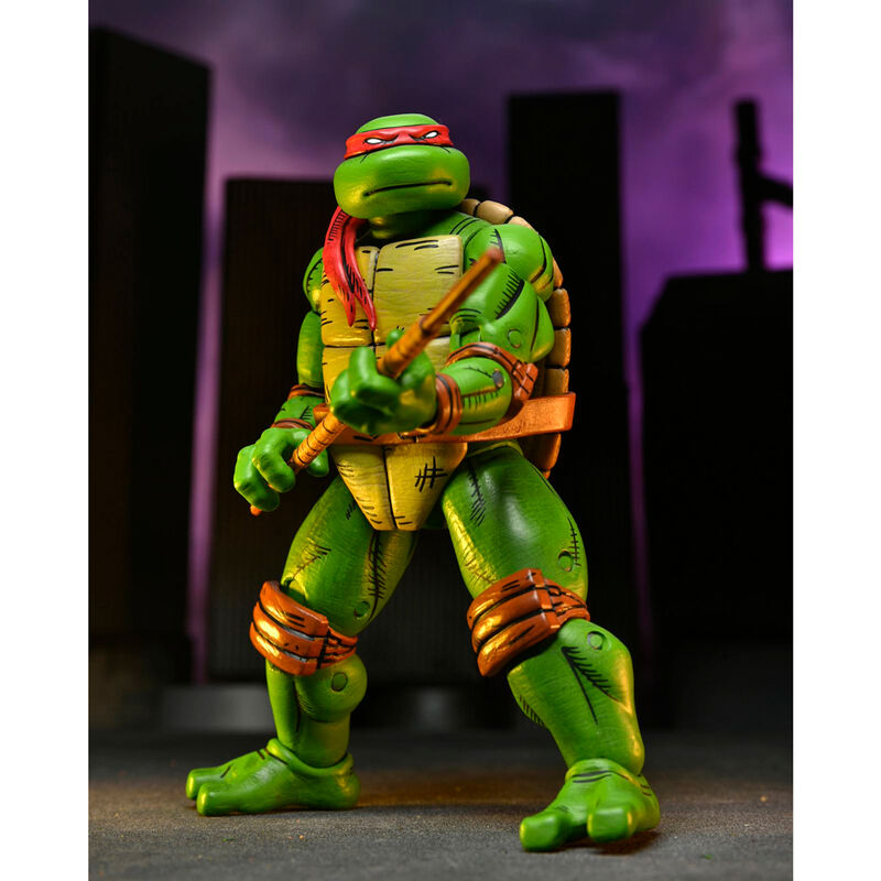 Figura neca teenage mutant ninja turtles mirage comics donatello scale action 18cm