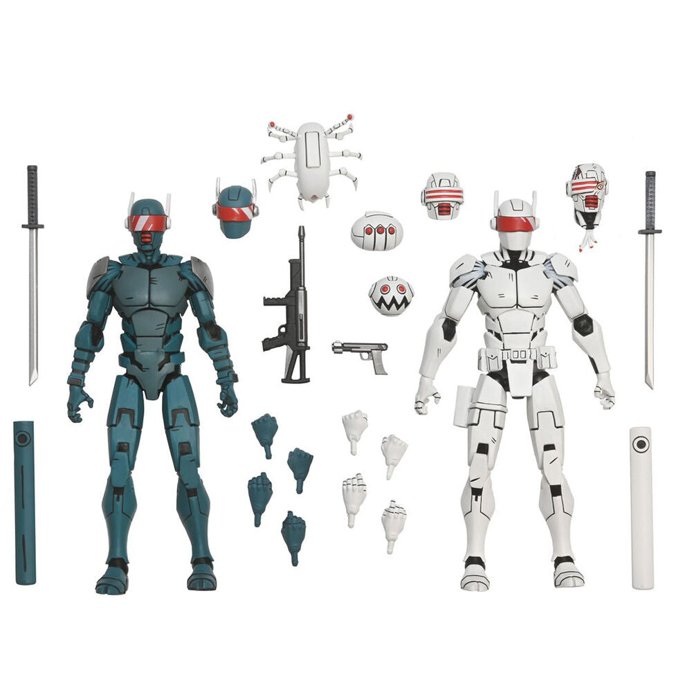 Figura neca teenage mutant ninja turtles synja patrol troop reinforcements pack 2 scale action 18cm