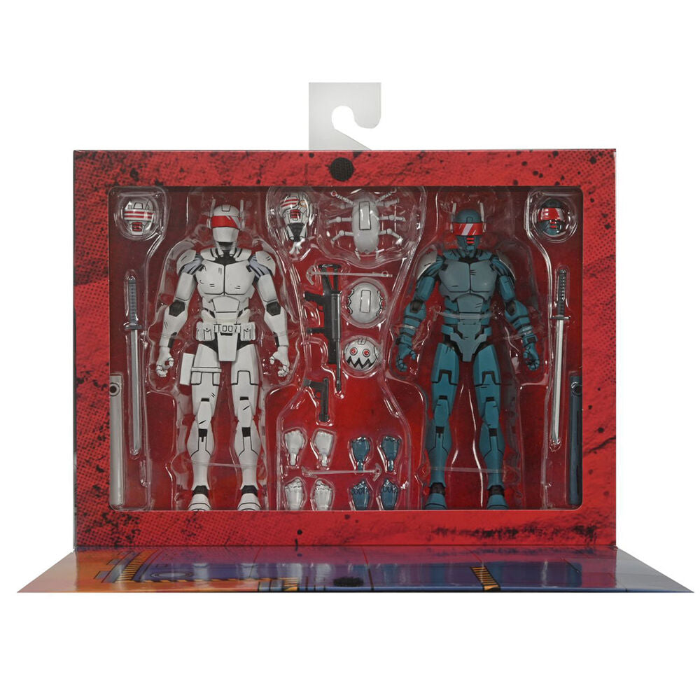 Figura neca teenage mutant ninja turtles synja patrol troop reinforcements pack 2 scale action 18cm
