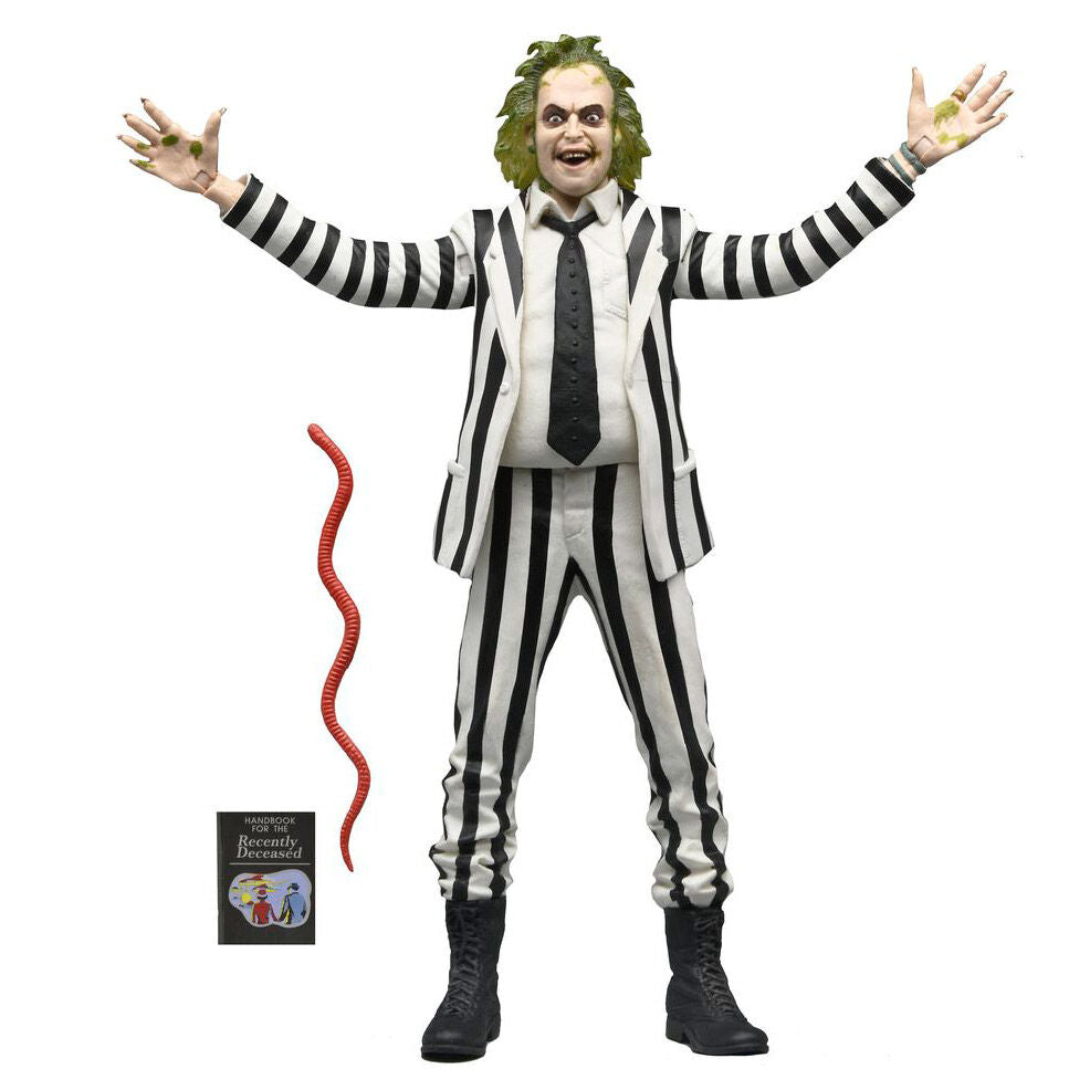Beetlejuice black and white striped suit scale action fig. 18 cm beetlejuice (1988)