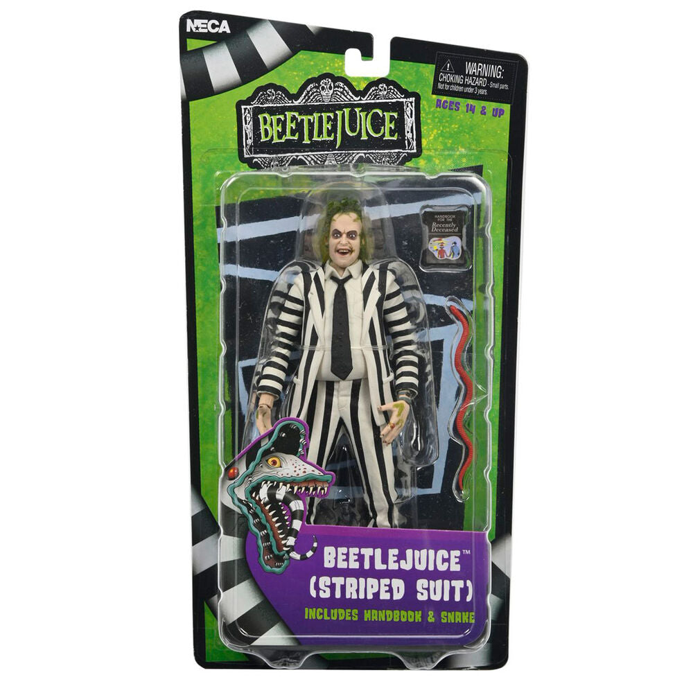 Beetlejuice black and white striped suit scale action fig. 18 cm beetlejuice (1988)