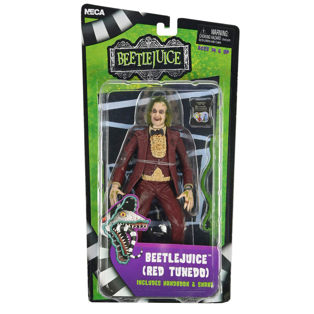 Beetlejuice red tuxedo scale action fig. 18 cm beetlejuice (1988)
