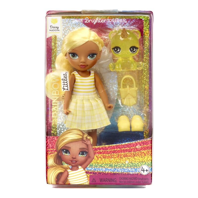 Muñeca Little fashion Daisy amarillo Rainbow High Frikytopia