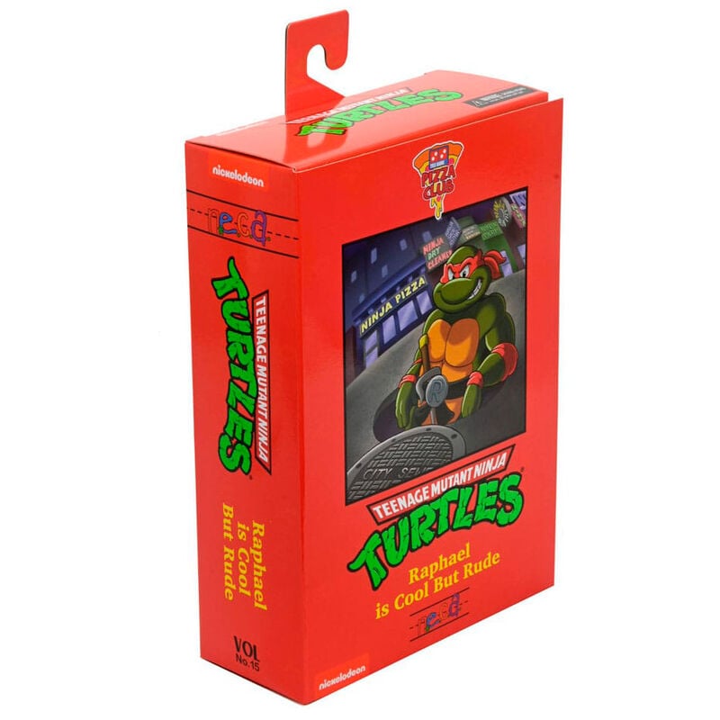 Figura Ultimate Raphael VHS Cartoon Tortugas Ninja 18 cm