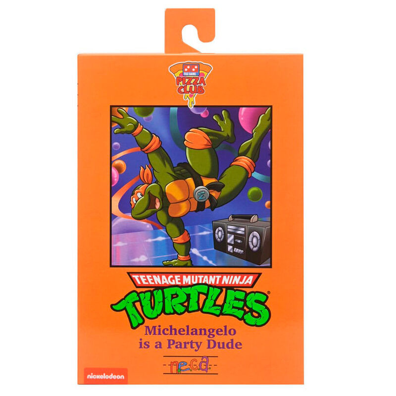 Figura neca teenage mutant ninja turtles cartoon ultimate michelangelo vhs scale action 18cm