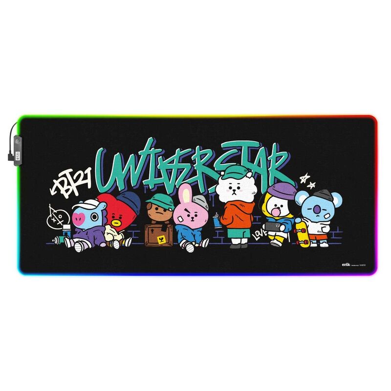 BT21 LED XXL Alfombrilla de Ratón 90 x 40 cm