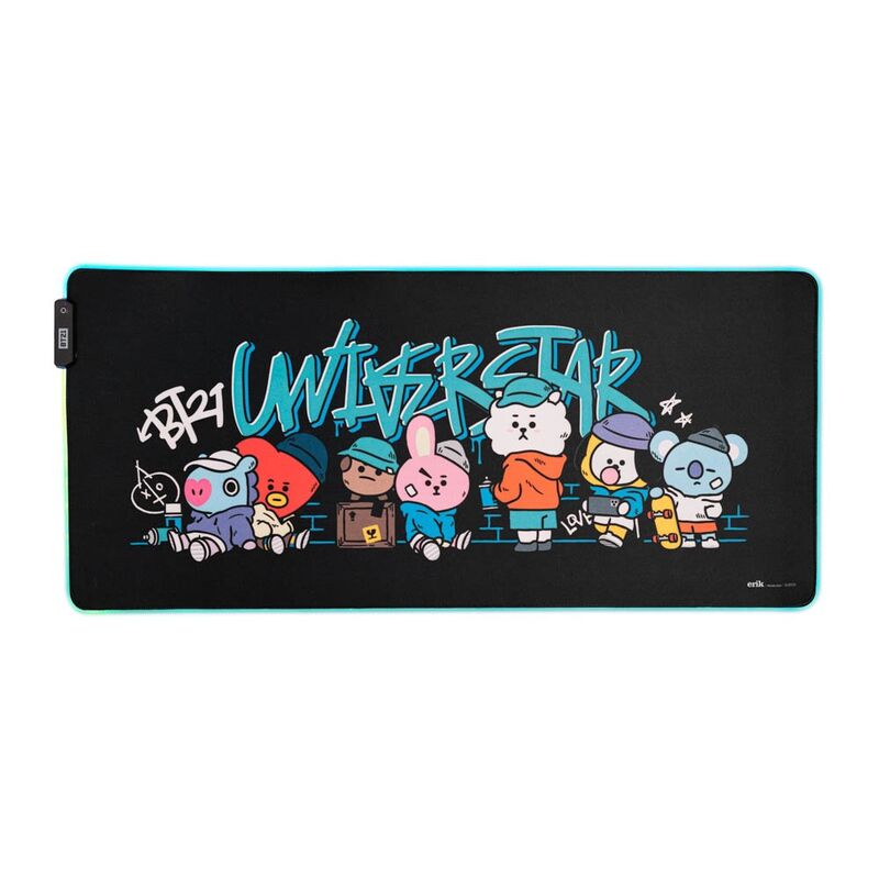 BT21 LED XXL Alfombrilla de Ratón 90 x 40 cm