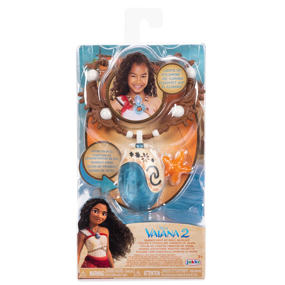 Colar Estrela-do-mar musical Vaiana Moana 2 Disney