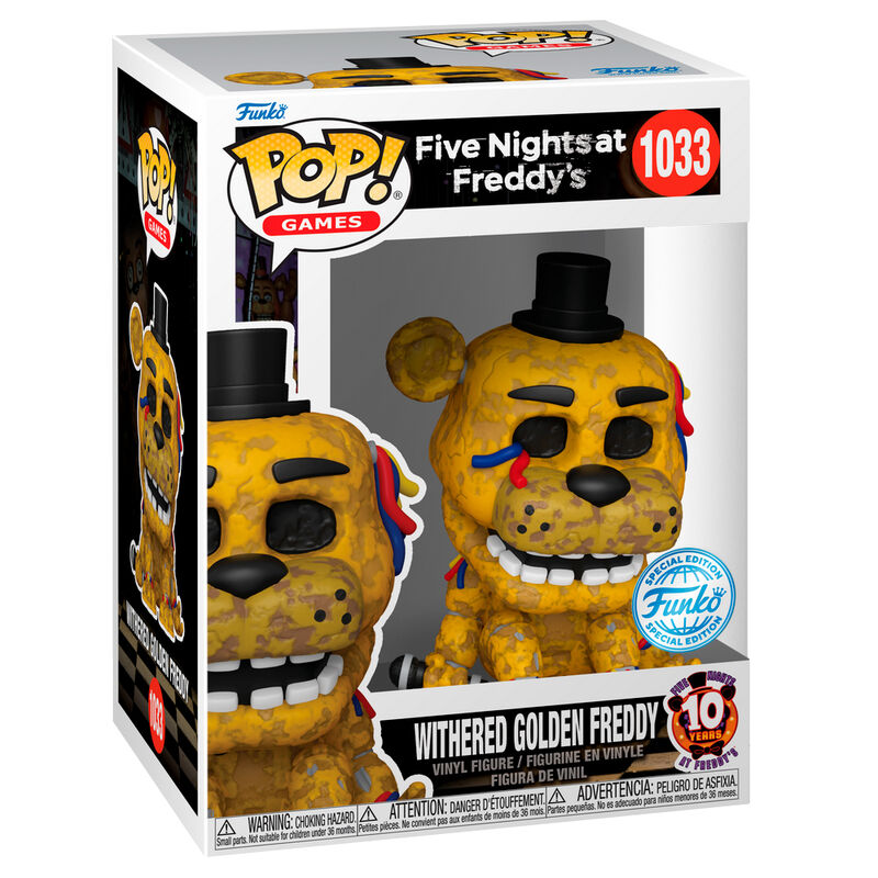 Figura POP Five Nights at Freddys Withered Golden Freddy Exclusive