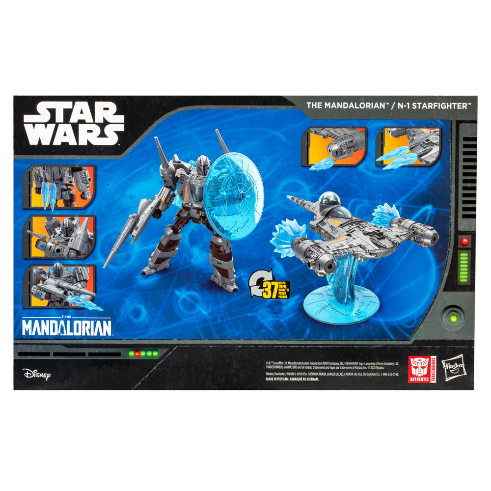 Figura hasbro transformers star wars the mandalorian