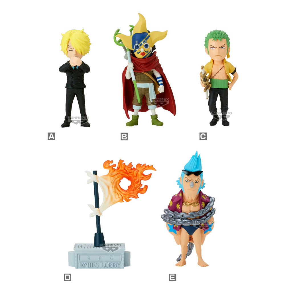 Figura banpresto one piece world collectable enies lobby 2 unidad aleatoria