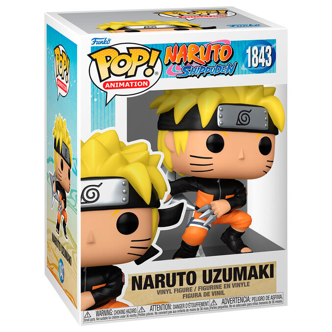 Funko pop animacion naruto shippuden naruto uzumaki con shuriken