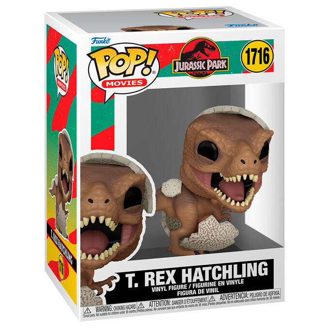 Jurassic Park Hatchling Figura POP! Movies Vinyl Tyrannosaurus Rex 9 cm