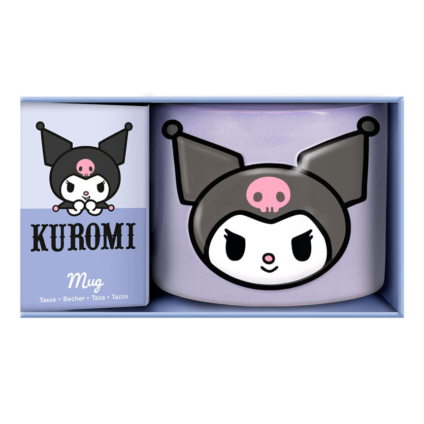 Taza con relieve paladone hello kitty kuromi