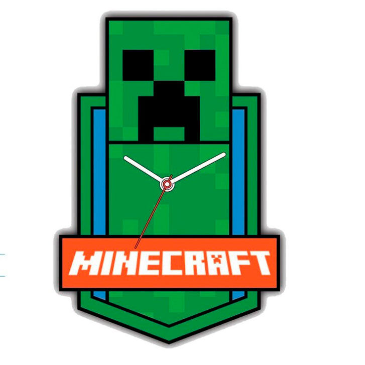 Reloj pared Minecraft Frikytopia