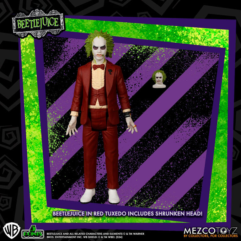 Figura mezco toyz beetlejuice 5 points beetlejuice red tux 9.5cm