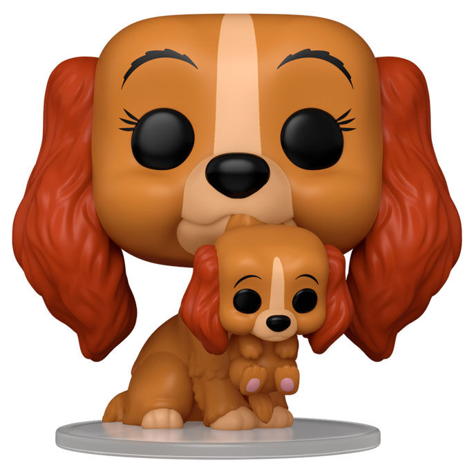 Figura POP Disney La Dama y el Vagabundo Lady with Puppy 9cm
