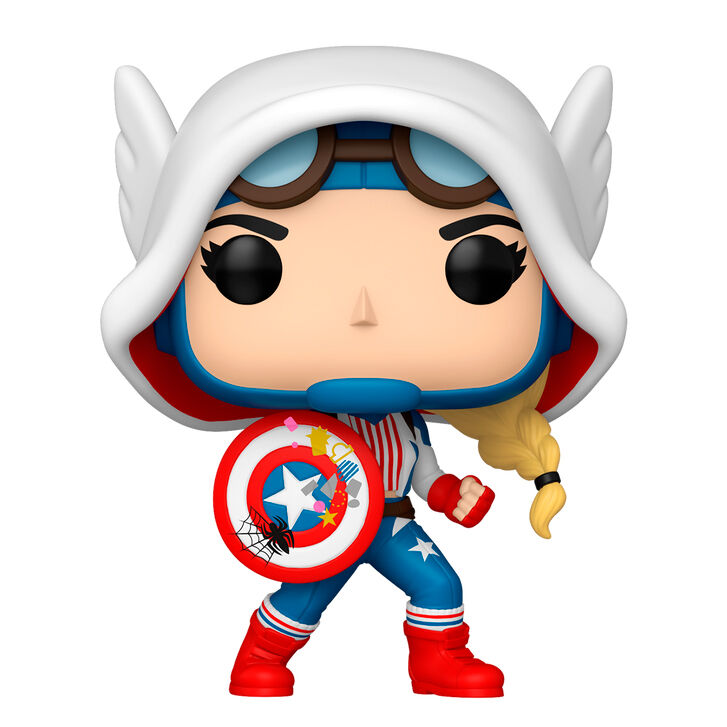 Marvel POP! Vinyl Figura Cap-Gwen 9 cm