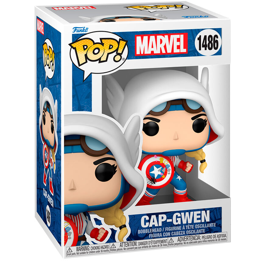 Marvel POP! Vinyl Figura Cap-Gwen 9 cm