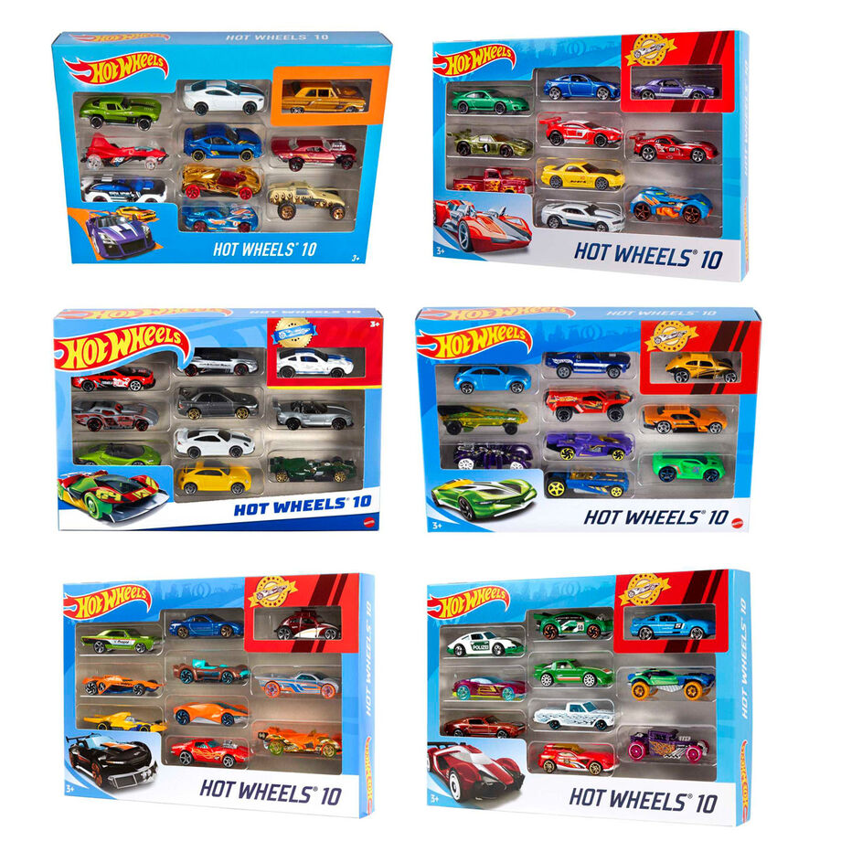 Blister 10 coches Hot Wheels surtido Frikytopia