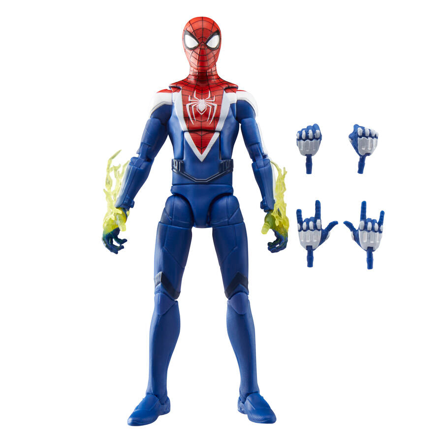 Figura hasbro marvel legends series spider - man 2 miles morales (upgraded suit style)