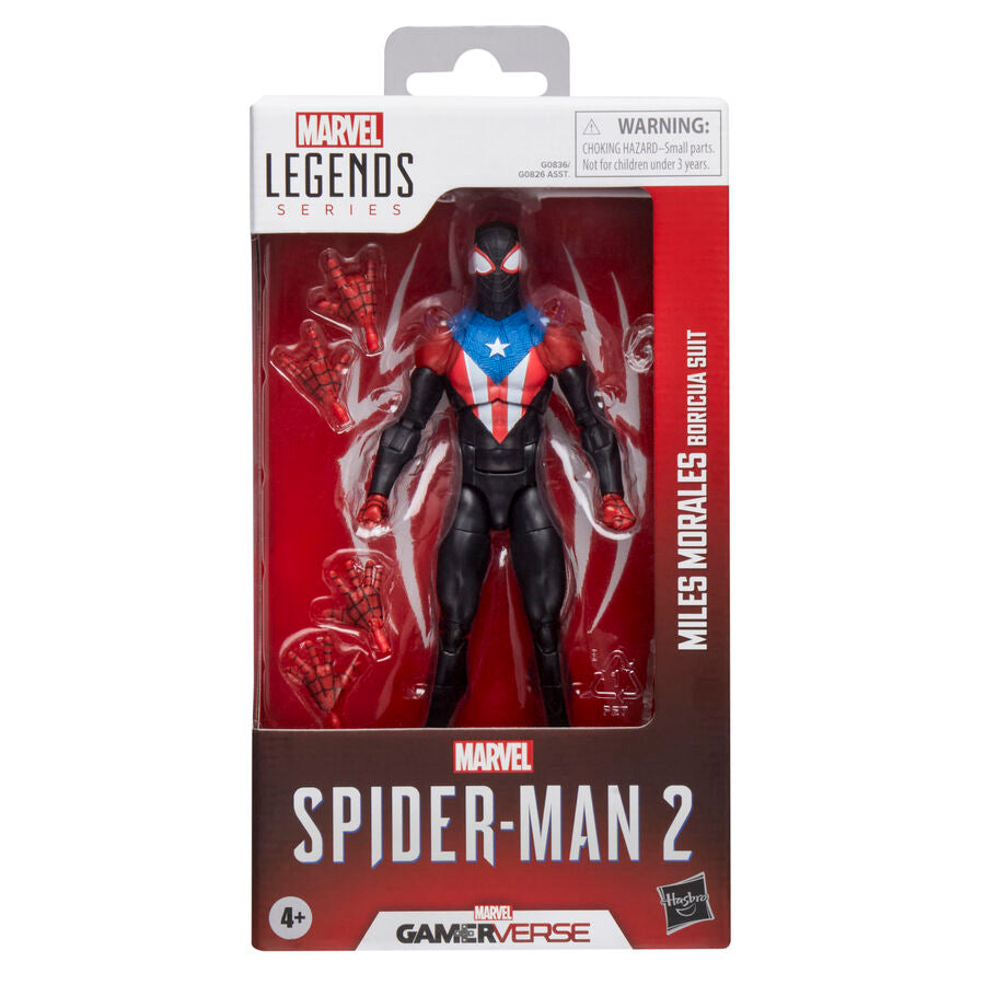Figura hasbro marvel legends series spider - man 2 miles morales (boricua suit)