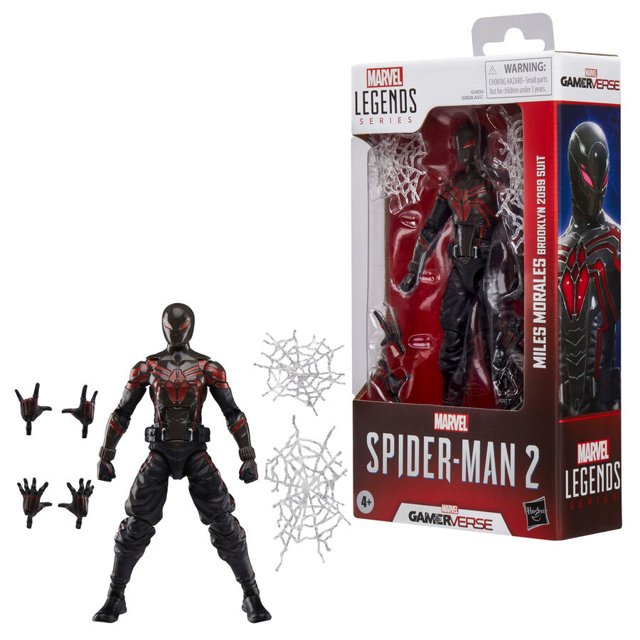 Figura hasbro marvel legends series spider - man 2 miles morales (brooklyn 2099 suit)