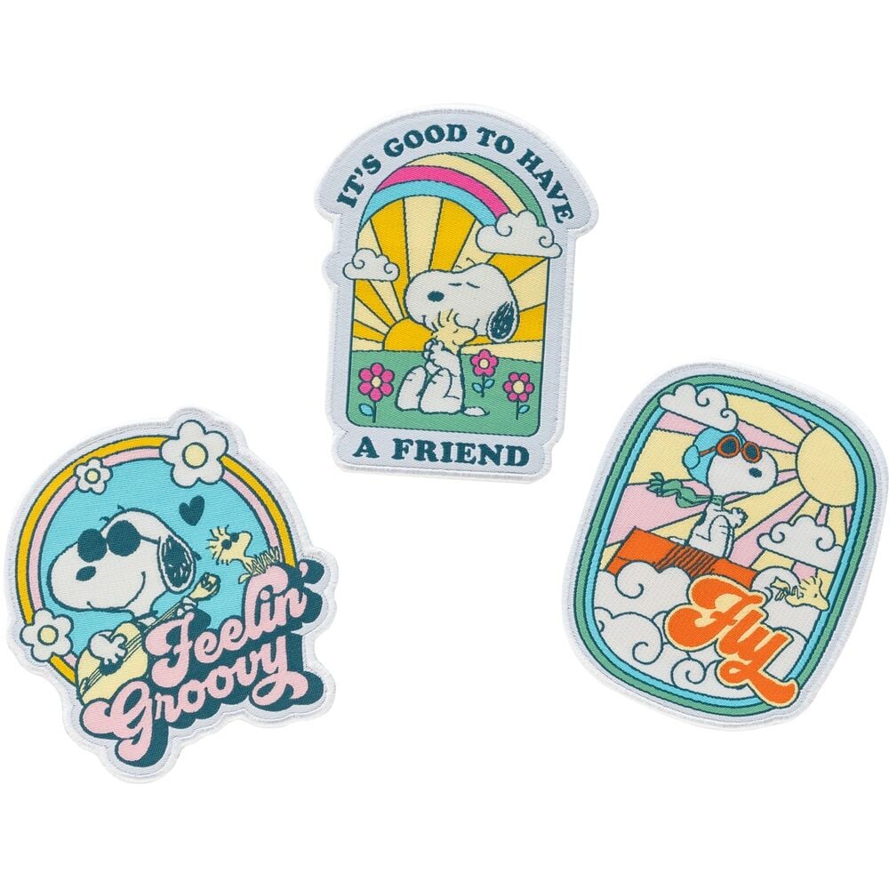 Set 3 parches Snoopy Frikytopia