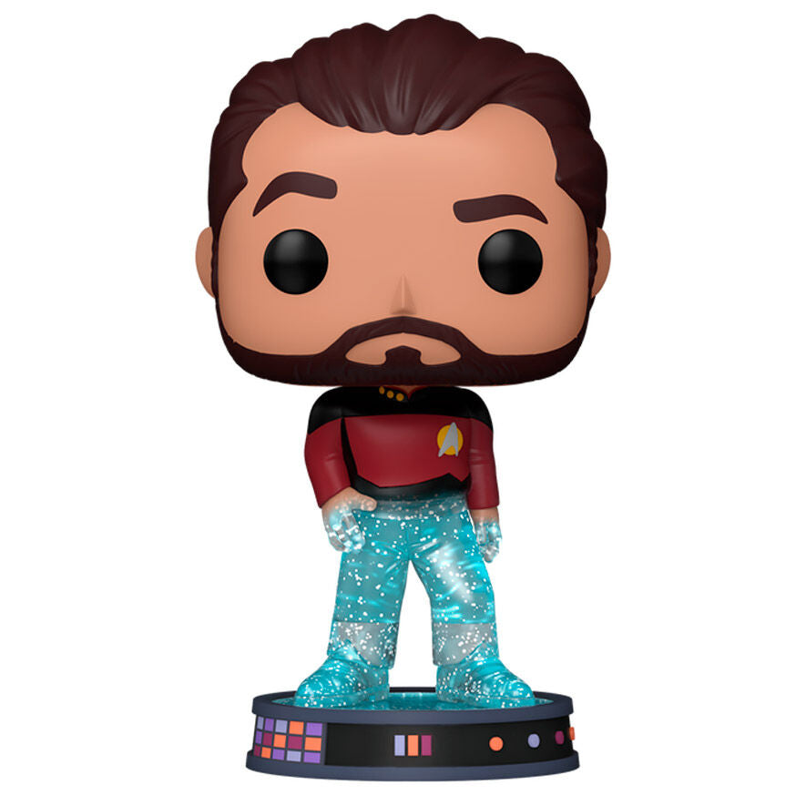 Star Trek Transporter Figura POP! Plus Movies Vinyl Riker 9 cm