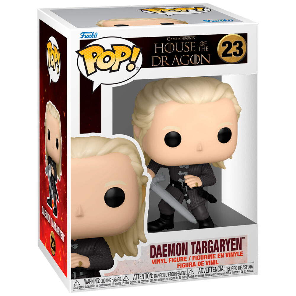 La casa del dragón Figura POP! TV Vinyl Daemon Targaryen 9 cm