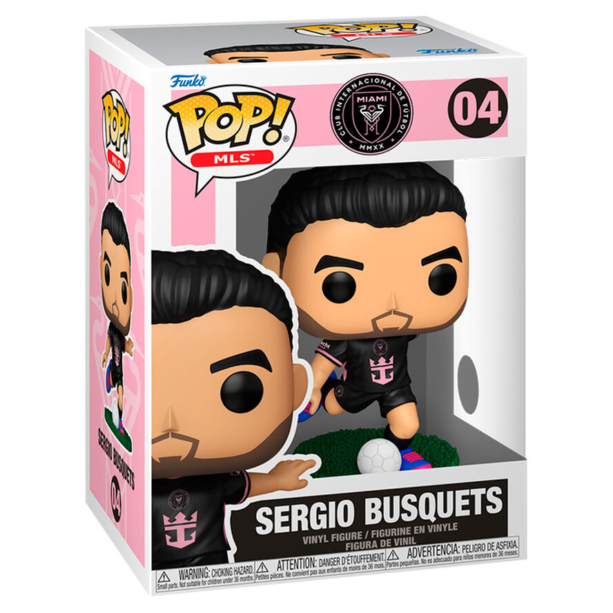 MLS POP! Sports Vinyl Figura Inter Miami- Sergio Busquets(away) 9 cm