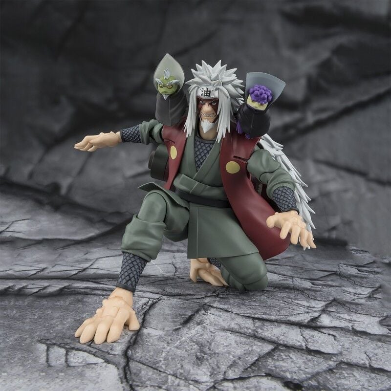Naruto Figura S.H.Figuarts Jiraiya Hidden Leaf Heroic Master Sage (Sage Mode Set) 17 cm