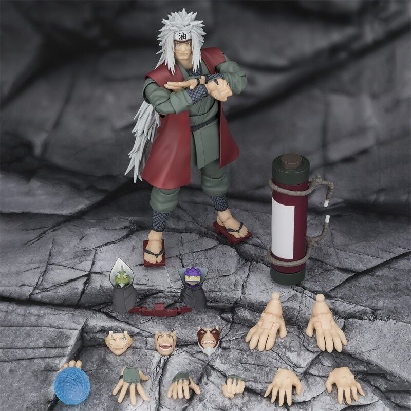 Naruto Figura S.H.Figuarts Jiraiya Hidden Leaf Heroic Master Sage (Sage Mode Set) 17 cm