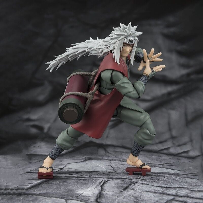 Naruto Figura S.H.Figuarts Jiraiya Hidden Leaf Heroic Master Sage (Sage Mode Set) 17 cm