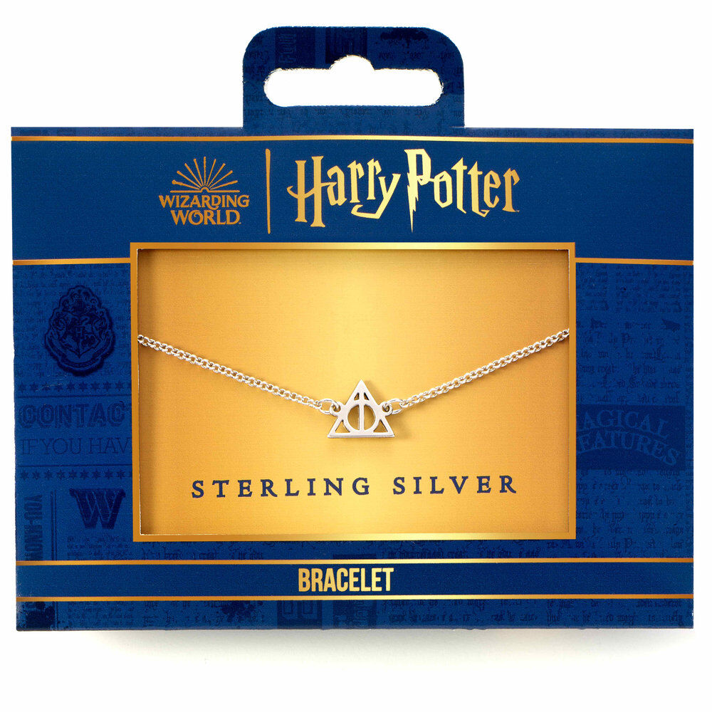 Pulsera Las Reliquias de la Muerte Harry Potter plata de ley