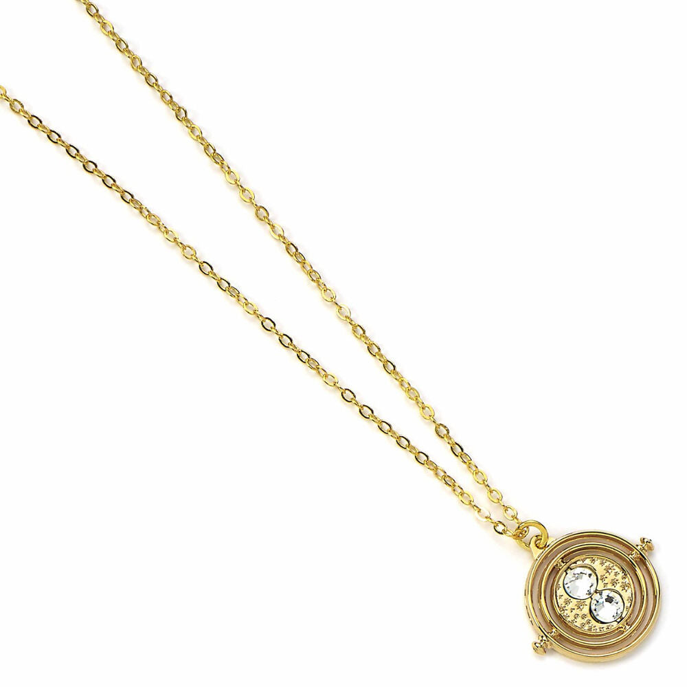 Harry Potter Collar con Colgante Fixed Time Turner (bañado en oro)