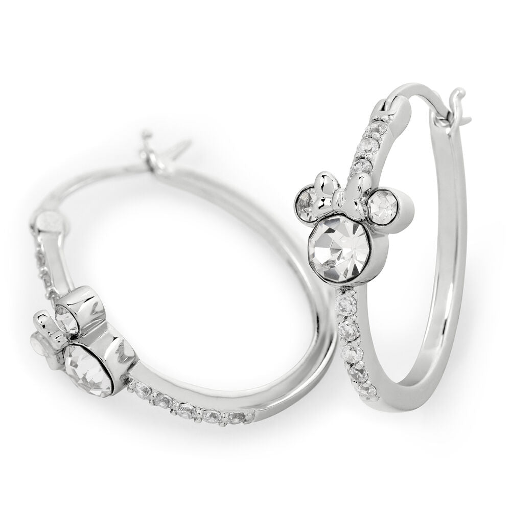 Pendientes Aro Minnie Disney plata