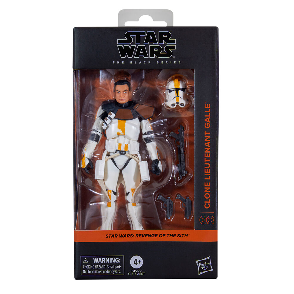 Star Wars Episode III Black Series Figura Clone Lieutenant Galle 15 cm