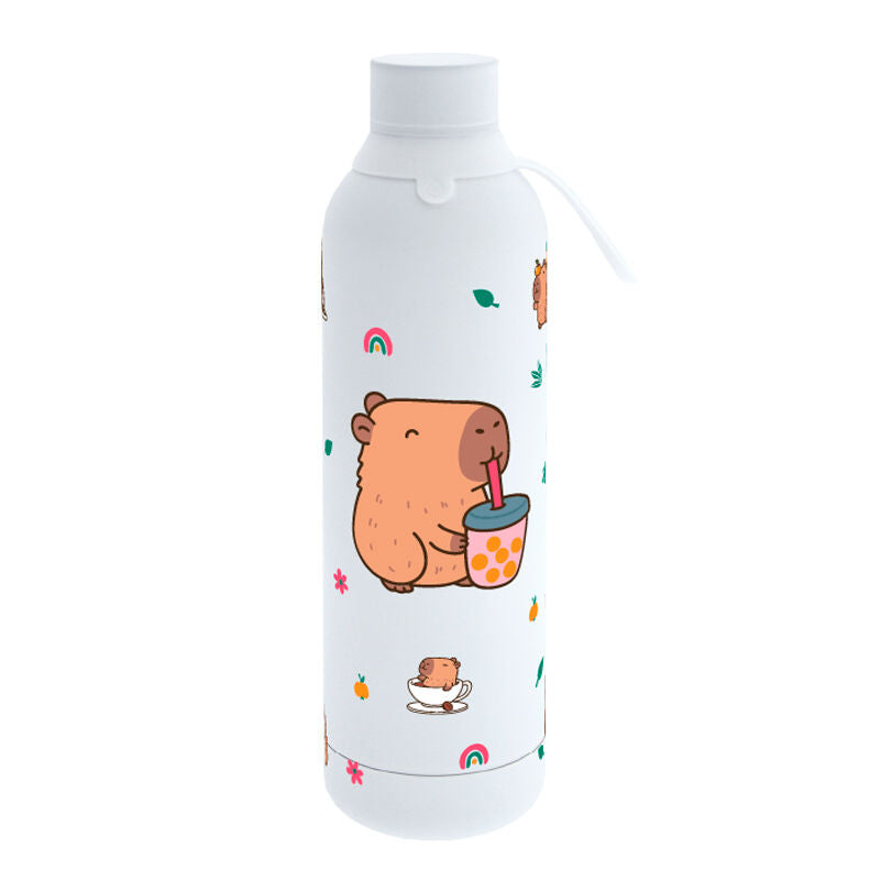 Botella termica Bubble Tea Ice Capibara 700ml Frikytopia