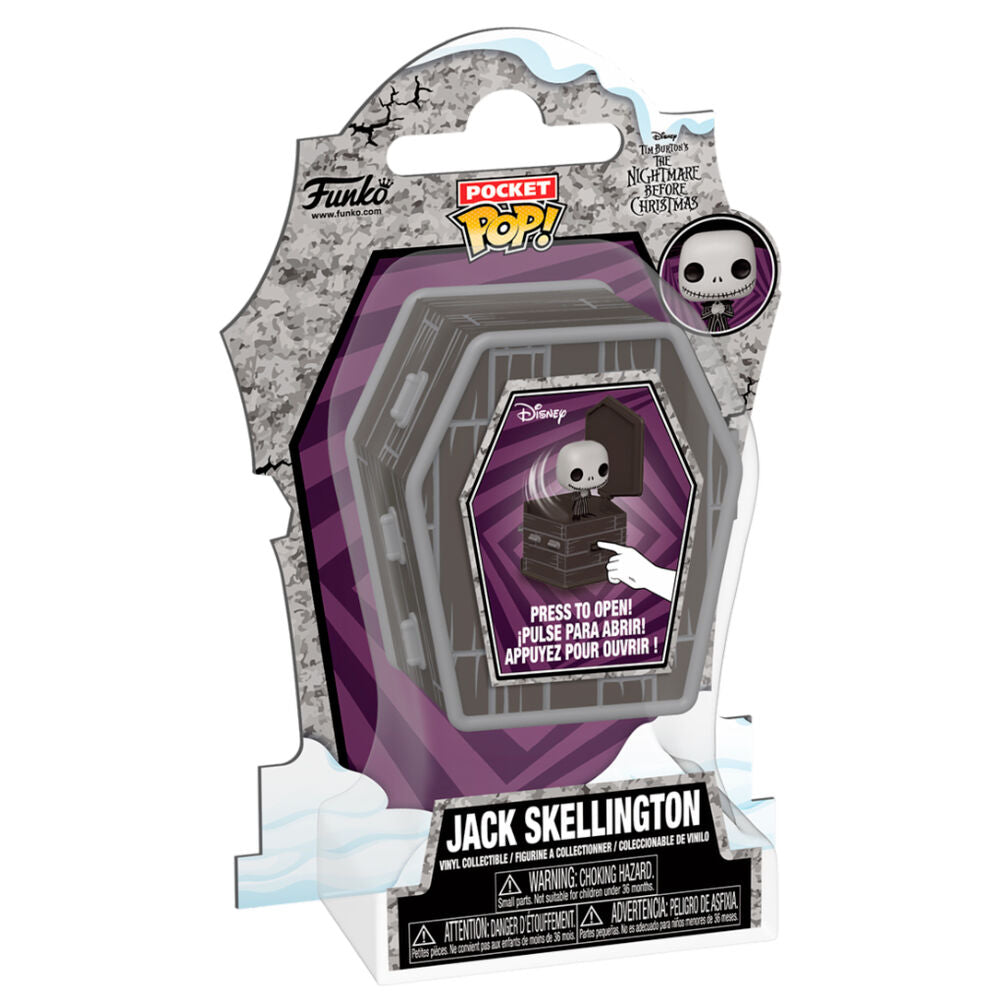 Pesadilla antes de Navidad Figura Coffin Pocket POP! Vinyl Jack Skellington 6 cm
