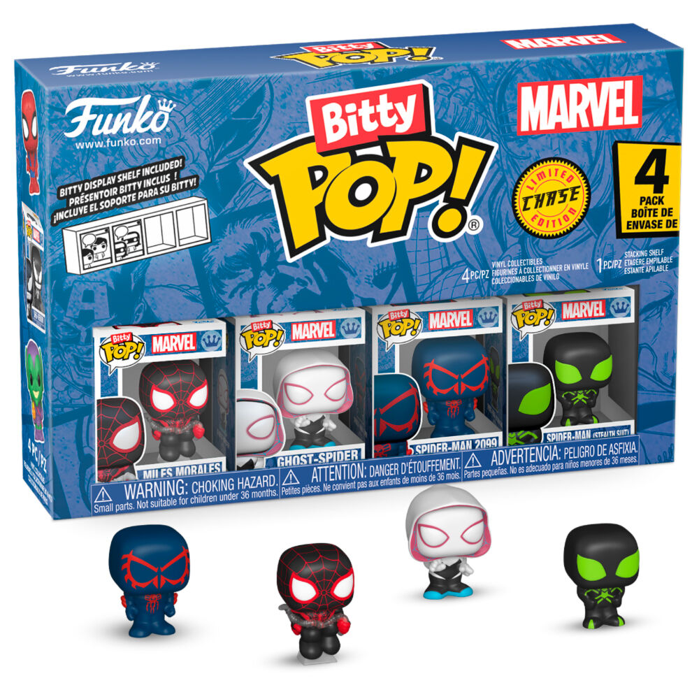 Spider-Man Pack de 4 Figuras Bitty POP! Vinyl Series 2 2 cm