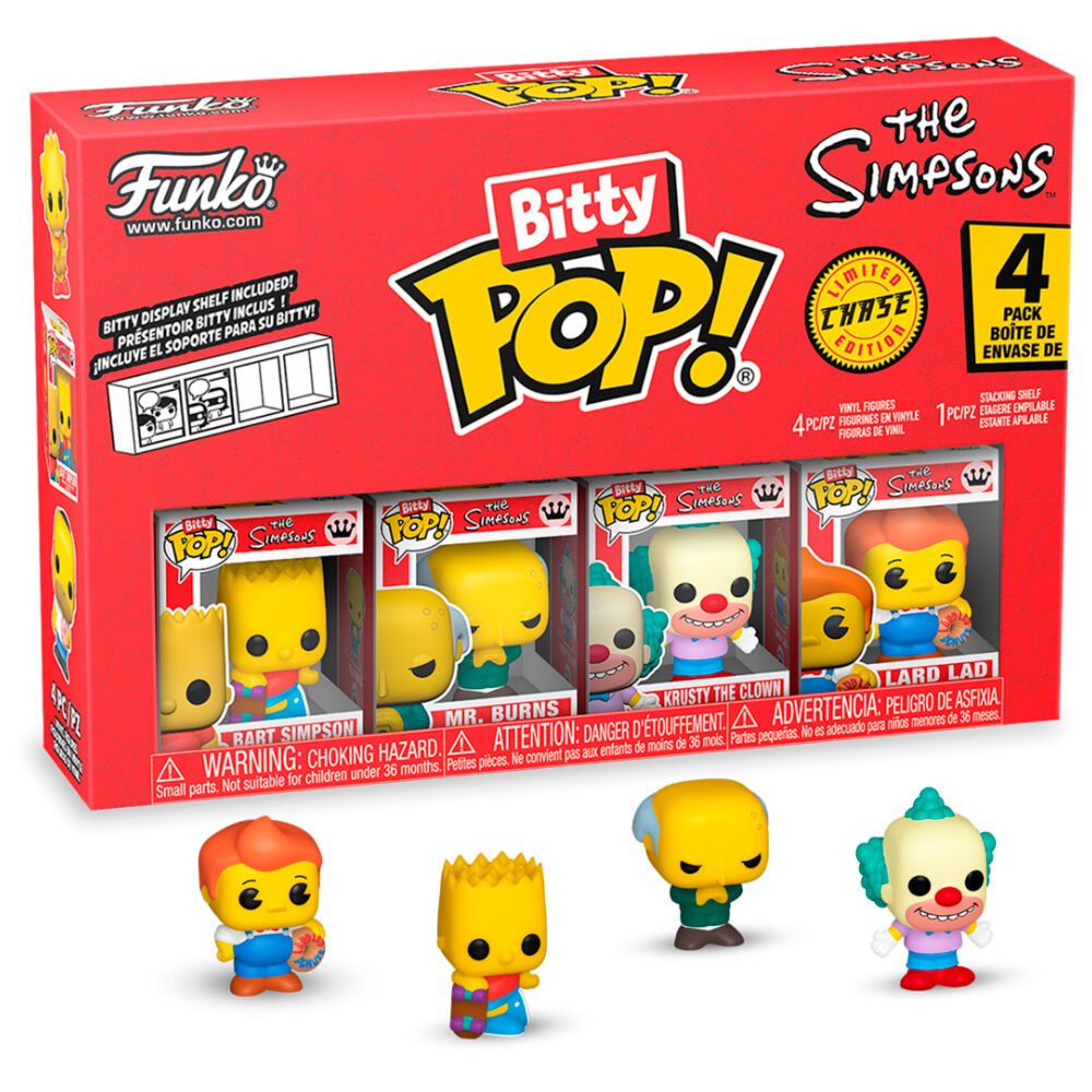 Los Simpson Pack de 4 Figuras Bitty POP! Vinyl Series 1 2 cm