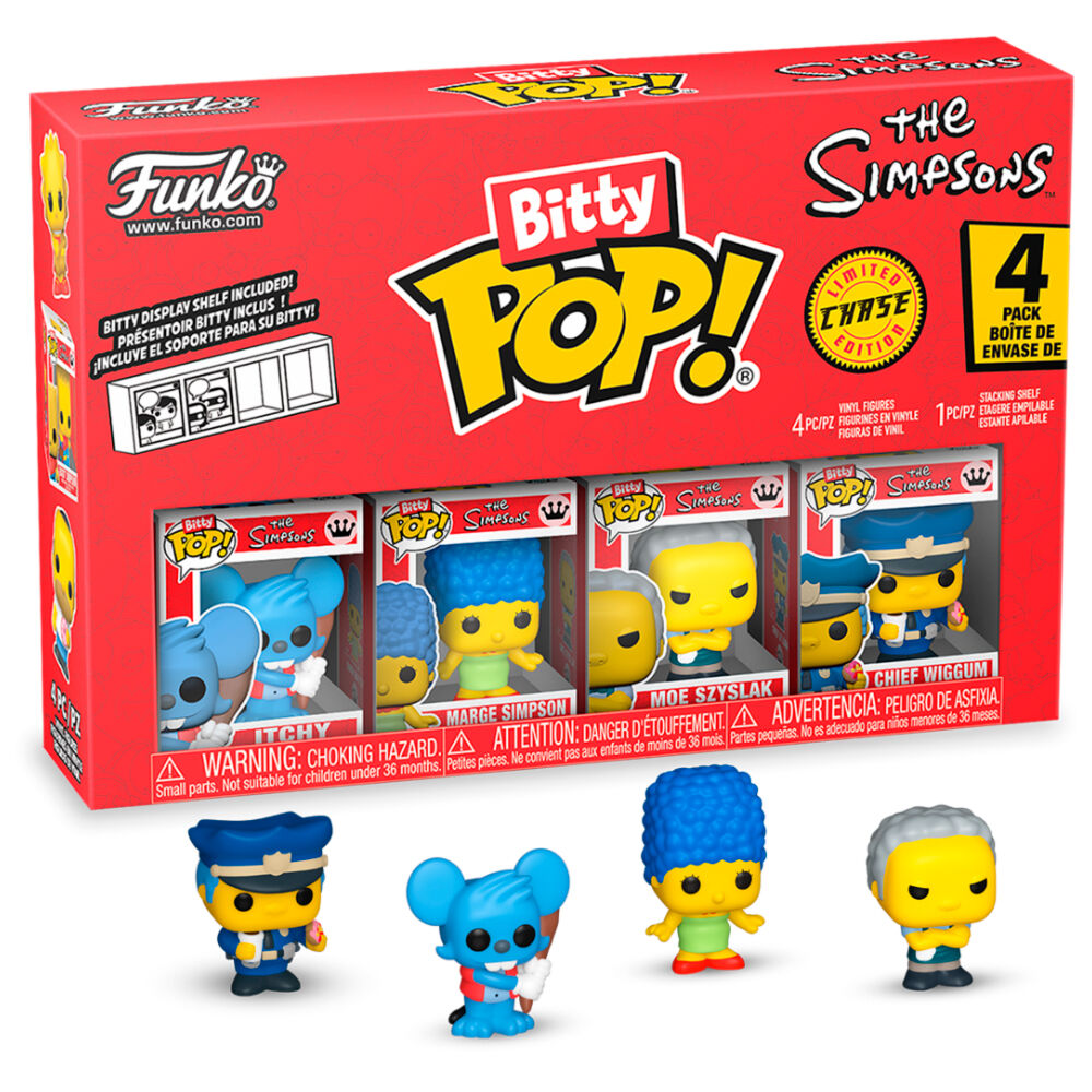 Los Simpson Pack de 4 Figuras Bitty POP! Vinyl Series 2 2 cm
