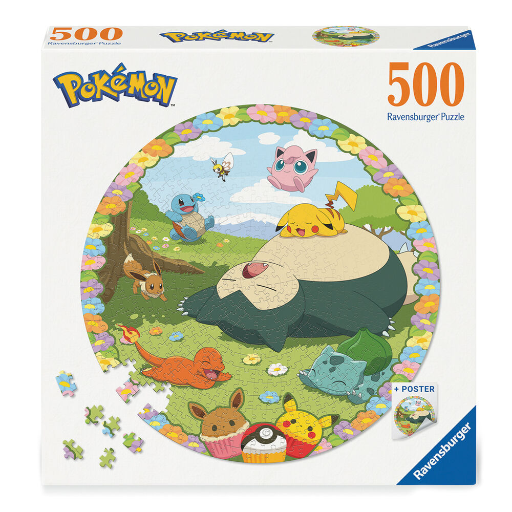 Pokémon Puzzle redondo Flowery Pokémon (500 piezas)