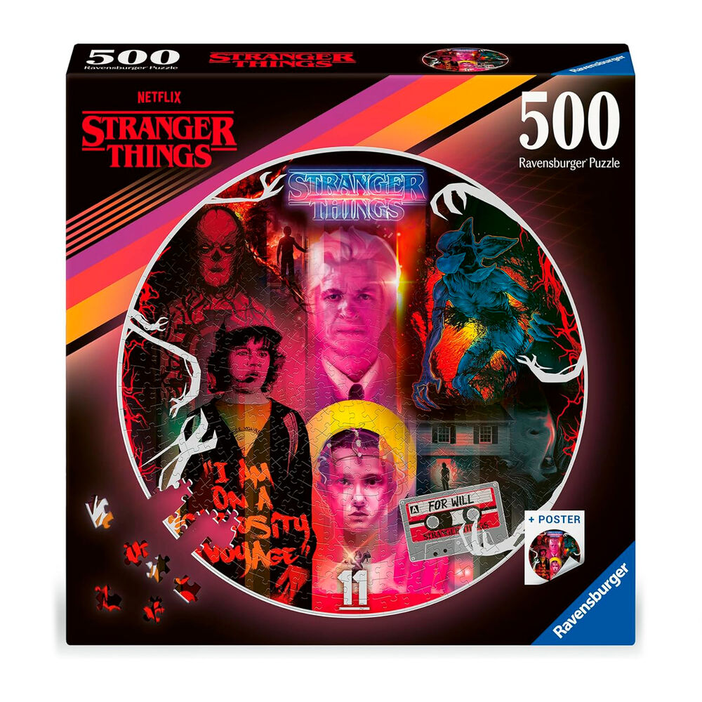 Stranger Things Puzzle redondo Friends Don't Lie (500 piezas)