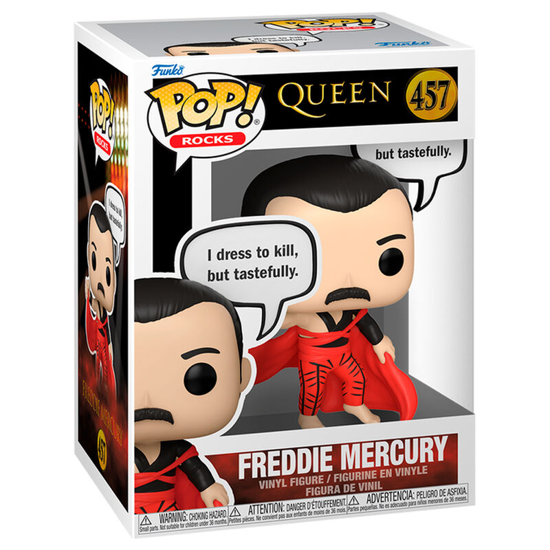Queen POP! Rocks Vinyl Figura Freddie Mercury (I Dress to Kill) 9 cm