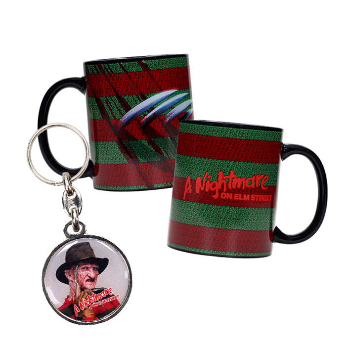 Pesadilla en Elm Street Pack Regalo Taza & Llavero A Nightmare on Elm Street