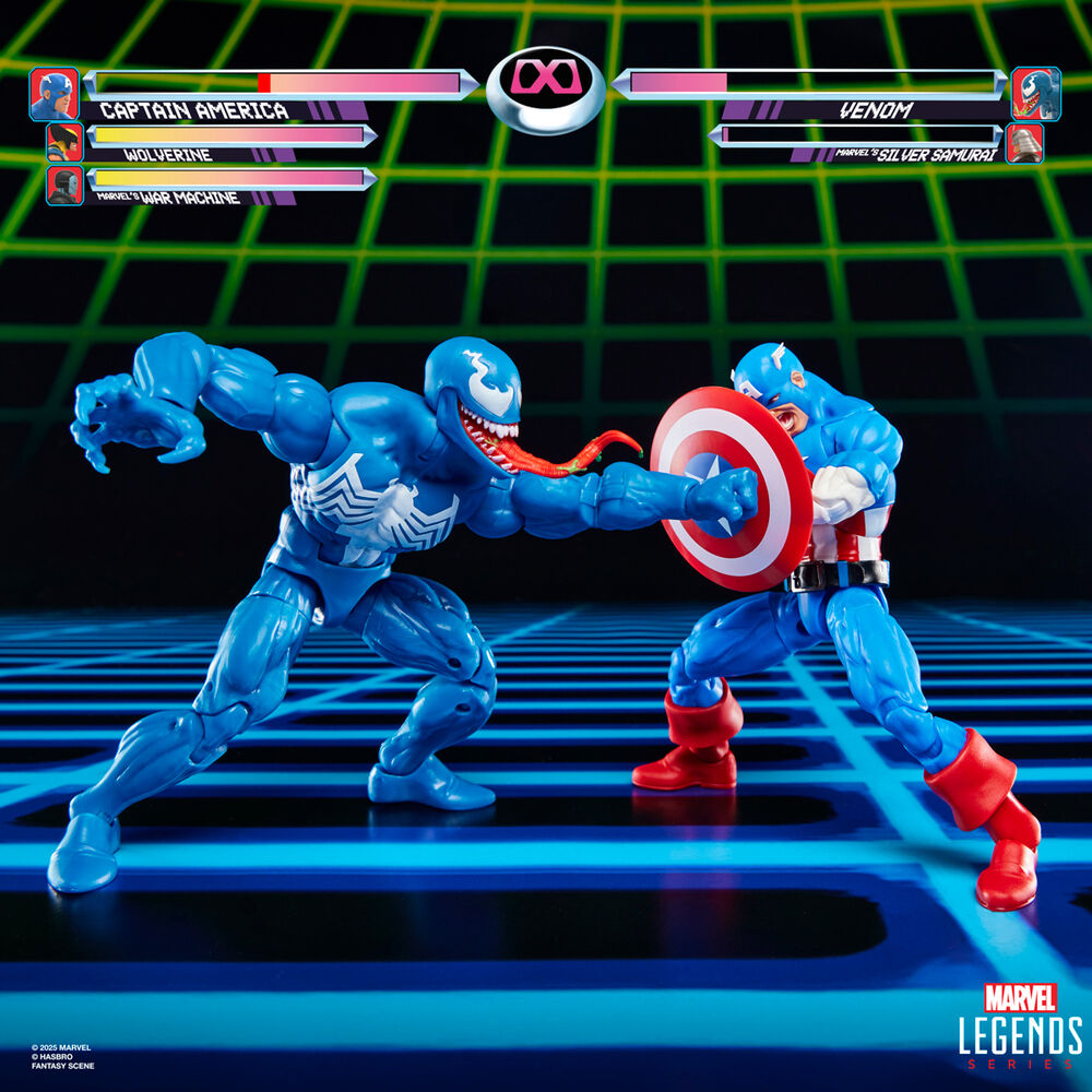 Blister 2 Figuras Capitan America & Venom Gameverse Marvel Legends Series 15 cm