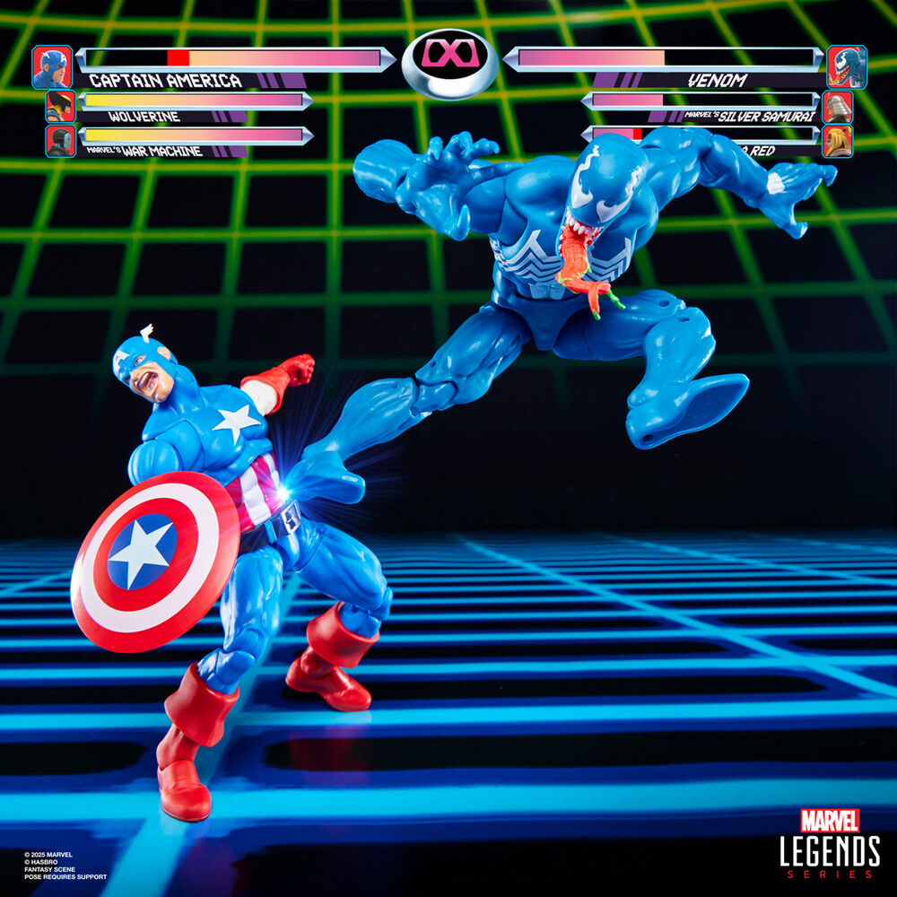 Blister 2 Figuras Capitan America & Venom Gameverse Marvel Legends Series 15 cm