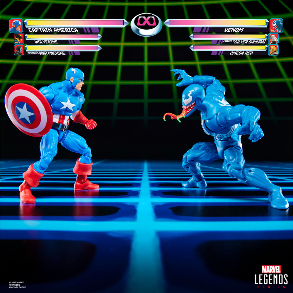 Blister 2 Figuras Capitan America & Venom Gameverse Marvel Legends Series 15 cm